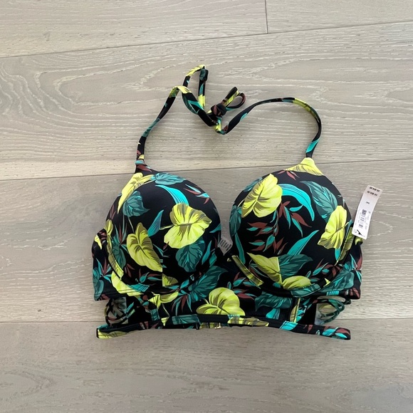 Victoria's Secret Swim Bombshell Push-Up Longline Bikini padded sz 34c - Picture 2 of 5